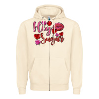 Sandshell hey sugar with lips and candies olivia Zipper Hoodie - OliviaCreatesArt