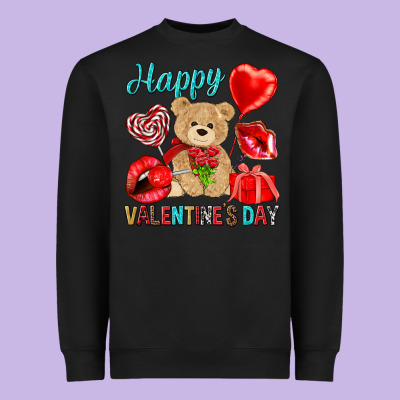 Happy Valentines Day Valentine's Day Heavyweight Sweatshirt Designed By Howdyjamesfarm