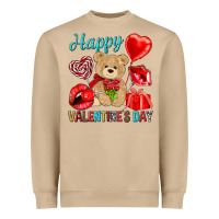 Mushroom happy valentines day Valentine's Day Heavyweight Sweatshirt - HowdyJamesFarm