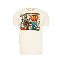 Fall Autumn Leopard Love Pumpkin Vintage Tee | Teevron