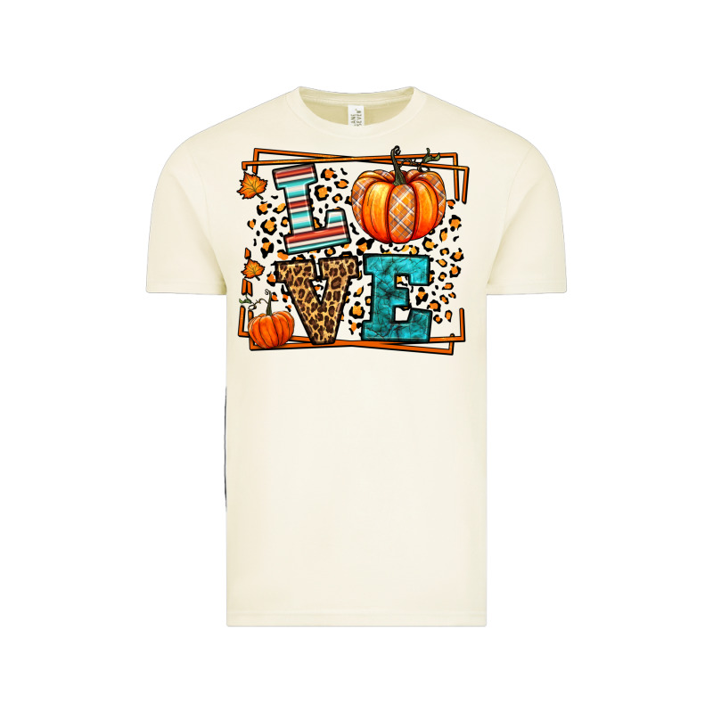 Fall Autumn Leopard Love Pumpkin Vintage Tee by LillyAllenDesigns | Teevron