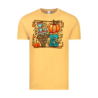 Vintage Mustard Fall Autumn Leopard Love Pumpkin Vintage Tee - LillyAllenDesigns