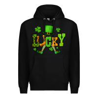 Black St. Patrick's lucky leprechaun Premium Hoodie - OliviaCreatesArt