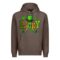 Coffee St. Patrick's lucky leprechaun Premium Hoodie - OliviaCreatesArt