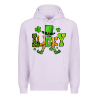 Lilac St. Patrick's lucky leprechaun Premium Hoodie - OliviaCreatesArt