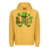 Mustard St. Patrick's lucky leprechaun Premium Hoodie - OliviaCreatesArt