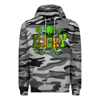 Slate Camo St. Patrick's lucky leprechaun Premium Hoodie - OliviaCreatesArt