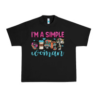 Black i'm a simple woman Urban Heavy Tee - JahusDesignShop