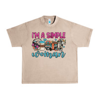 French Oak i'm a simple woman Urban Heavy Tee - JahusDesignShop