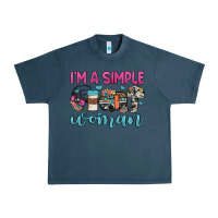 Midnight Navy i'm a simple woman Urban Heavy Tee - JahusDesignShop