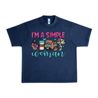 Navy i'm a simple woman Urban Heavy Tee - JahusDesignShop