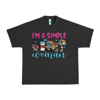 Pigment Black i'm a simple woman Urban Heavy Tee - JahusDesignShop