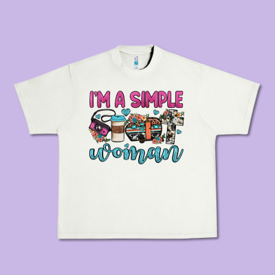 I'm A Simple Woman Urban Heavy Tee Designed By Jahusdesignshop