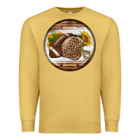 Antique Gold american football round earrings Premium Sweatshirt - BundleAndBundleShop