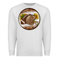 Oatmeal Heather american football round earrings Premium Sweatshirt - BundleAndBundleShop