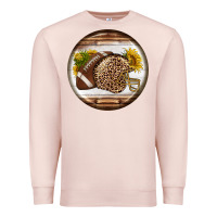 Pale Pink american football round earrings Premium Sweatshirt - BundleAndBundleShop