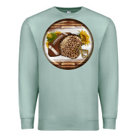 Seafoam american football round earrings Premium Sweatshirt - BundleAndBundleShop