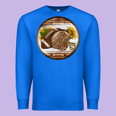 American Football Round Earrings Premium Sweatshirt Designed By Bundleandbundleshop