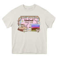Cream cozy bookish weekend ticket Heavy Core Tee - MaliasSmallBusiness