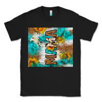 Black mama leopard sunflower Classic Tee - LillyAllenDesigns
