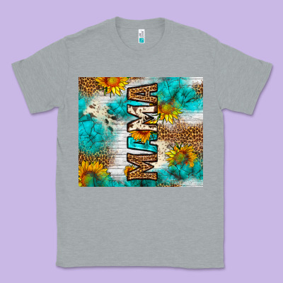 Mama Leopard Sunflower Classic Tee Designed By Lillyallendesigns