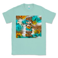 Seafoam mama leopard sunflower Classic Tee - LillyAllenDesigns