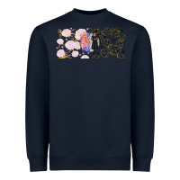 Navy gothic girl and colorful girl best friends with Heavyweight Sweatshirt - TumblerDesignByShophia