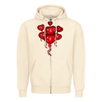Sandshell heart balloons olivia Zipper Hoodie - OliviaCreatesArt