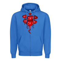 True Royal heart balloons olivia Zipper Hoodie - OliviaCreatesArt