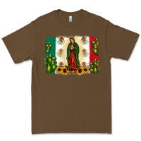Cacao mexican flag our lady of guadalupe Premium Tee - JahusDesignShop
