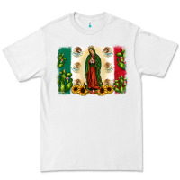 White mexican flag our lady of guadalupe Premium Tee - JahusDesignShop