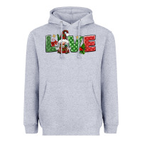 Heather Grey love christmas gnome Heavyweight Hoodie - BundleAndBundleShop