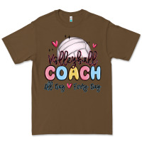 Cacao volleyball coach all day every day Premium Tee - MaliasSmallBusiness