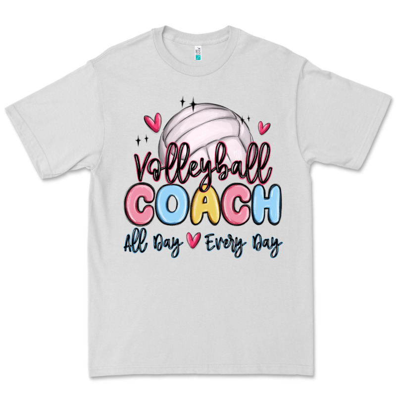 Volleyball Coach All Day Every Day Premium Tee by MaliasSmallBusiness | Teevron