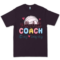 Plum volleyball coach all day every day Premium Tee - MaliasSmallBusiness