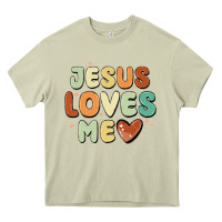 Mossy jesus loves me Heavy Core Tee - MaliasSmallBusiness