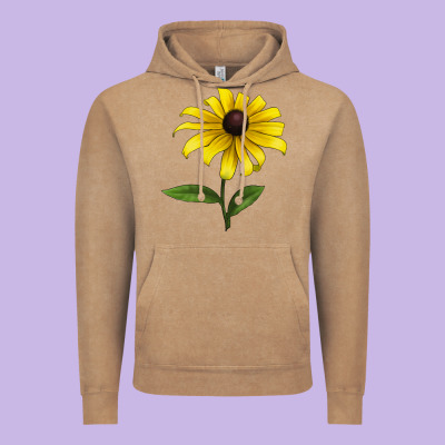 Black Eyed Susan Flower Vintage Hoodie Designed By Lillyallendesigns