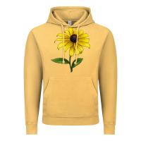 Vintage Mustard Black Eyed Susan Flower Vintage Hoodie - LillyAllenDesigns