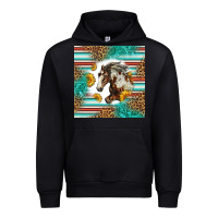 Black western mustang horse Urban Hoodie - LillyAllenDesigns