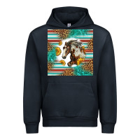 Navy western mustang horse Urban Hoodie - LillyAllenDesigns