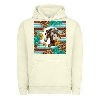 Pigment Pistachio western mustang horse Urban Hoodie - LillyAllenDesigns