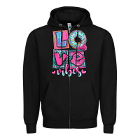 Black love vibes Zipper Hoodie - OliviaCreatesArt