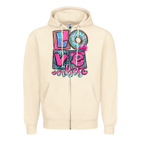 Sandshell love vibes Zipper Hoodie - OliviaCreatesArt