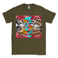 Army Green mama cowhide  sunflowers Classic Tee - LillyAllenDesigns