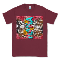 Burgundy mama cowhide  sunflowers Classic Tee - LillyAllenDesigns