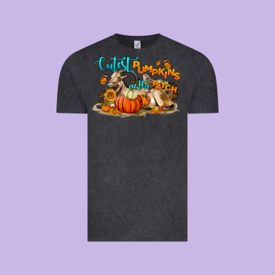 Fall Cutest Pumpkin In The Patch Vintage Tee Designed By Lillyallendesigns