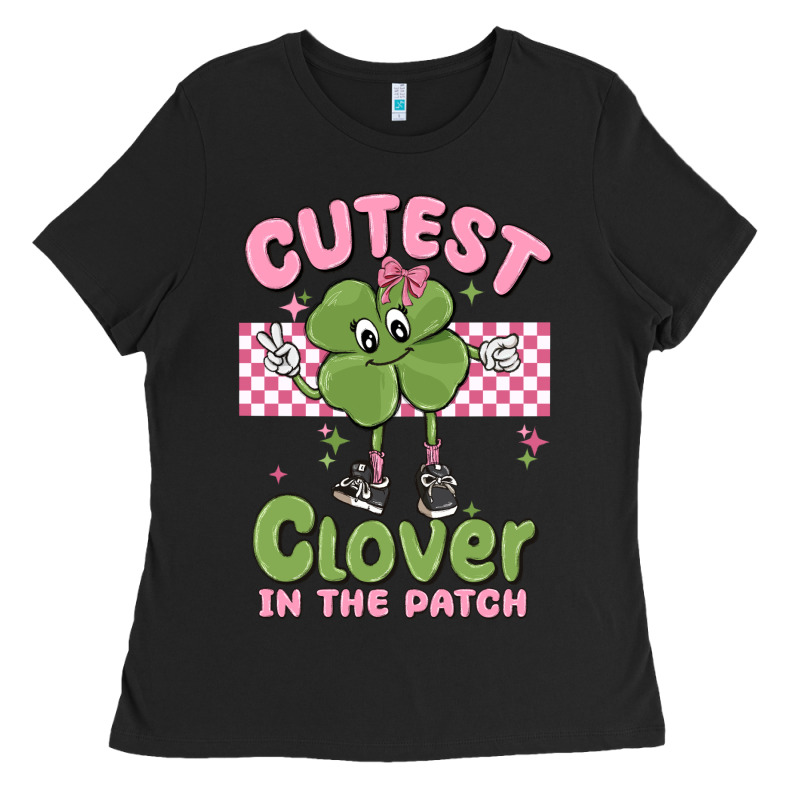 Cutest Clover In The Patch Ladies Tee by MaliasSmallBusiness | Teevron