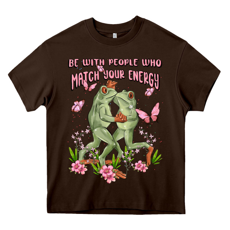 Be With People Who Match Your Energy Heavy Core Tee by MaliasSmallBusiness | Teevron