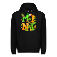Black St. Patrick's Day mini Premium Hoodie - OliviaCreatesArt