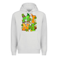 Dove Grey St. Patrick's Day mini Premium Hoodie - OliviaCreatesArt